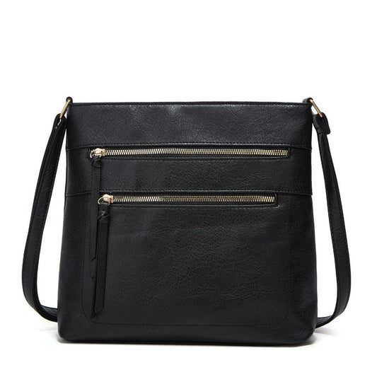 Chic Real Leather Small Crossbody Handbag - Fesara