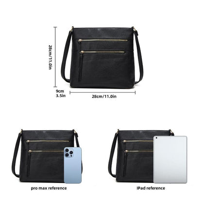Chic Real Leather Small Crossbody Handbag