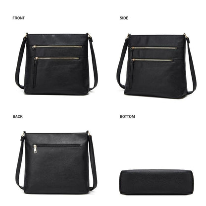 Chic Real Leather Small Crossbody Handbag