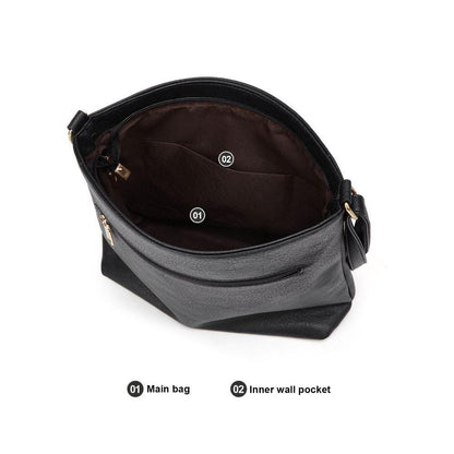 Chic Real Leather Small Crossbody Handbag