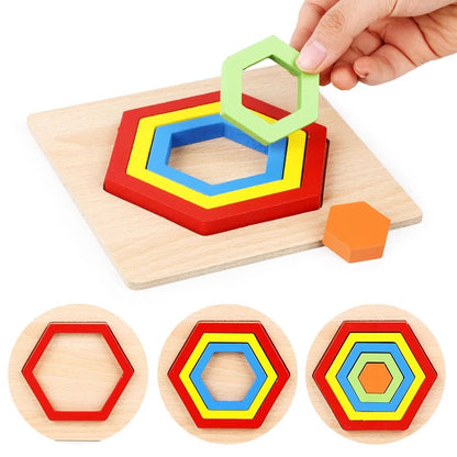 Fun Wooden Shape Puzzle Toy