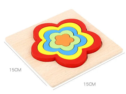 Fun Wooden Shape Puzzle Toy