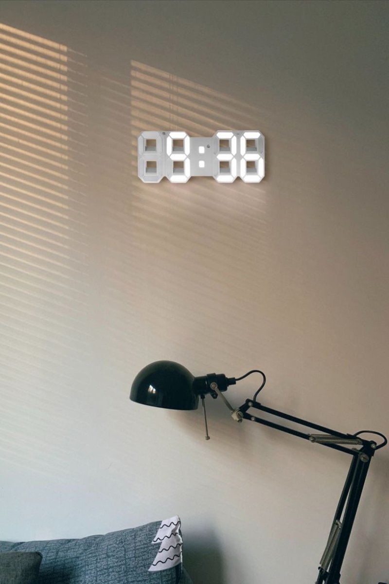 Stylish 3D LED Wall Clock with Dimmer