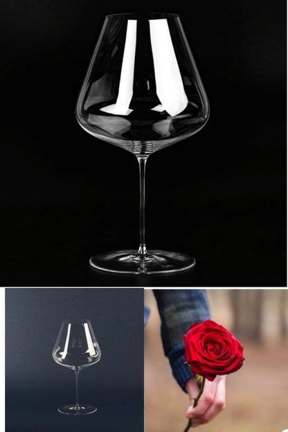 Elegant 6pc 800ml Clear Wine Glass Set