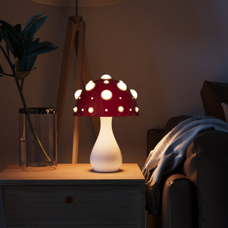 Colorful Mushroom Table Lamp - Rechargeable Mood Light