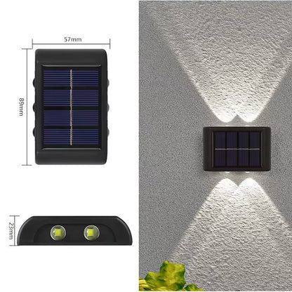 Bright Solar Powered Outdoor Wall Lanterns
