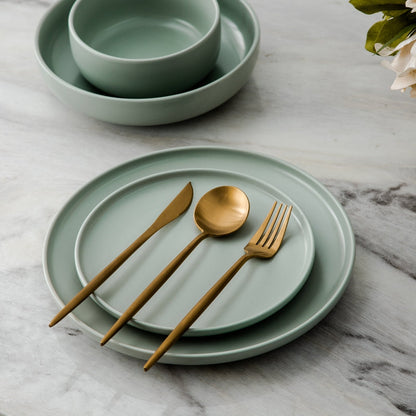 Premium Steel Cutlery Set in Chic Colors