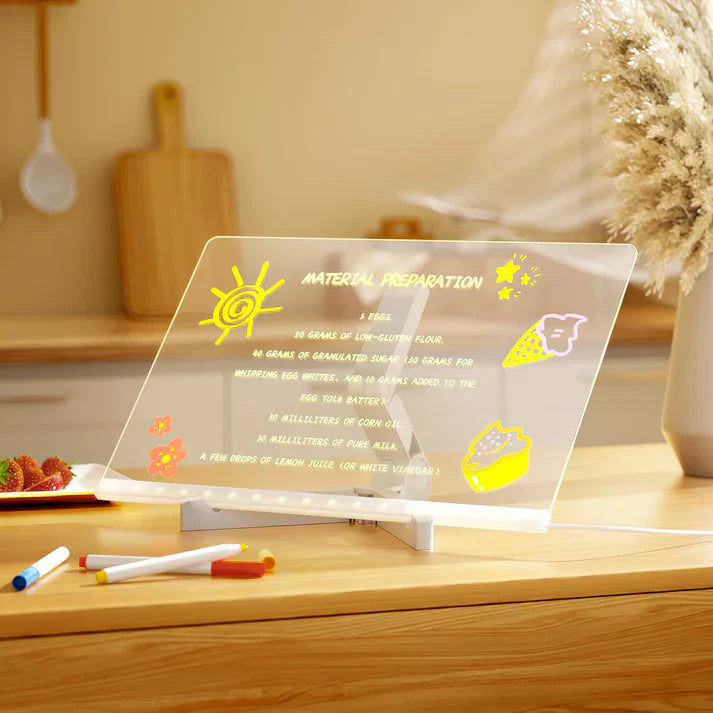 Colorful LED Display Board - Reusable Light Up Sign