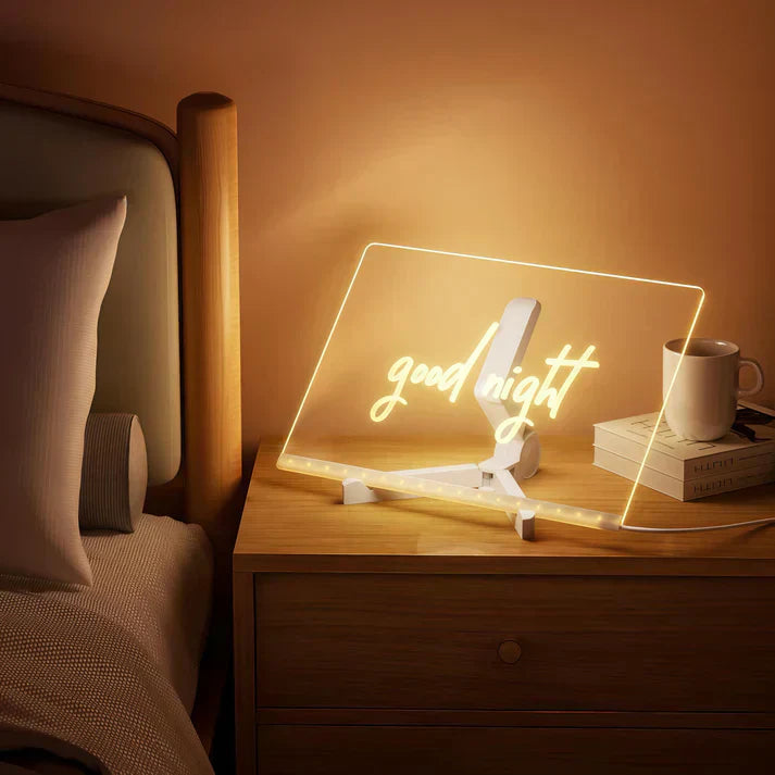 Colorful LED Display Board - Reusable Light Up Sign