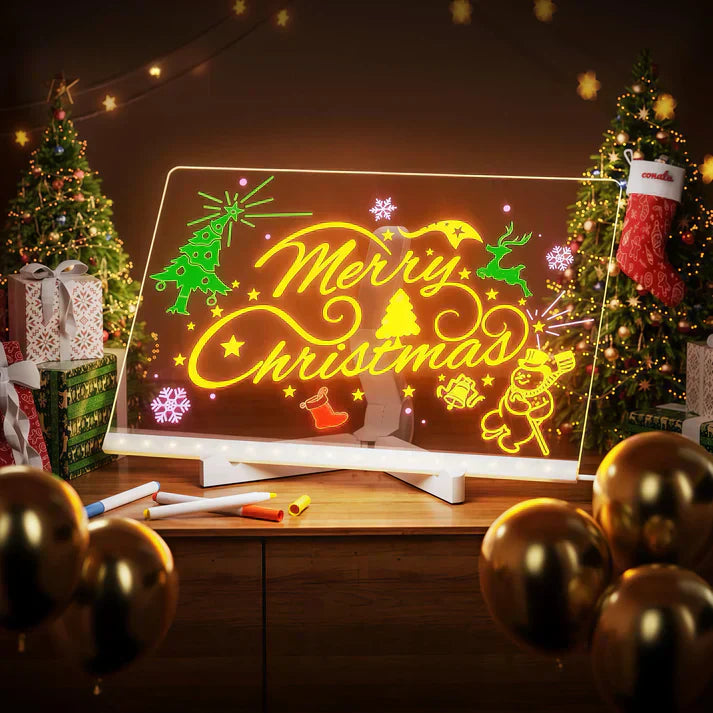 Colorful LED Display Board - Reusable Light Up Sign