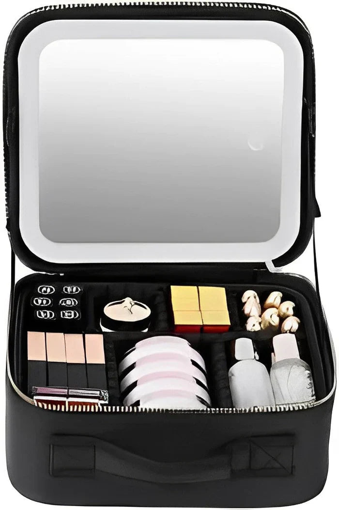 Portable Travel Makeup Bag with Mirror
