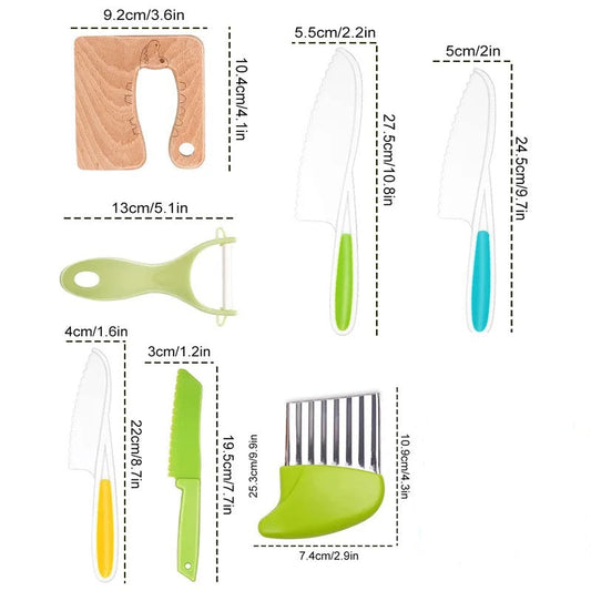 Kids Friendly Kitchen Utensil Set - Fesara