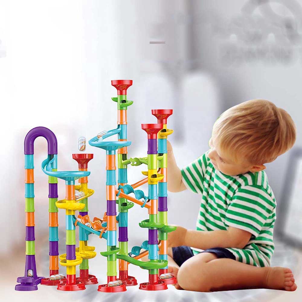 Classic White Marble Coaster Track Set - Fesara
