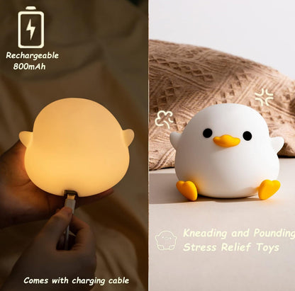 Colorful Quacking LED Night Light Lamp