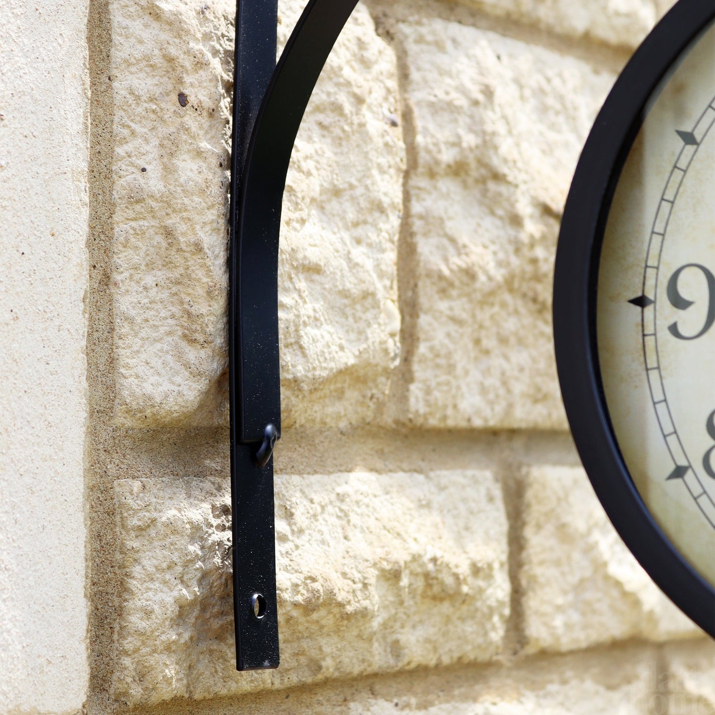 Large Black Double Faced Station Clock