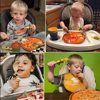 Kids Construction Worker Lunch Box Set