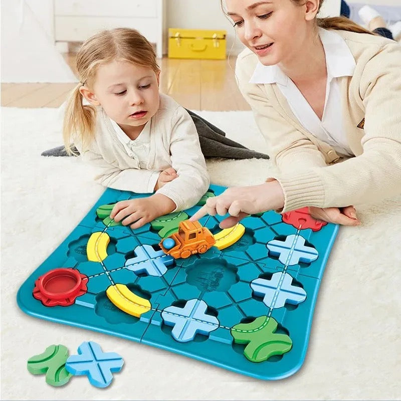 Educational Wooden Road Map Puzzle - Fesara