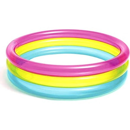 Fun Inflatable Kids Pool with Rainbow Colors - Fesara