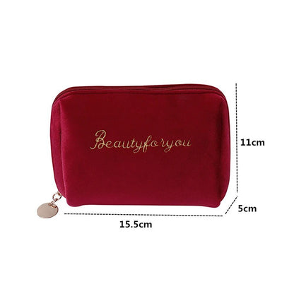 Luxurious Soft Makeup Pouch