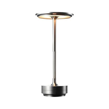 Stylish Gold Metal Desk Lamp with USB Recharge