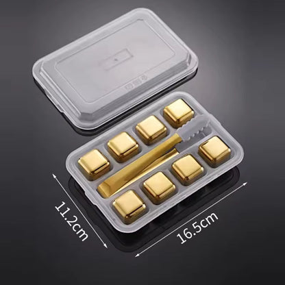 Premium Metal Square Ice Cube Tray - Fesara