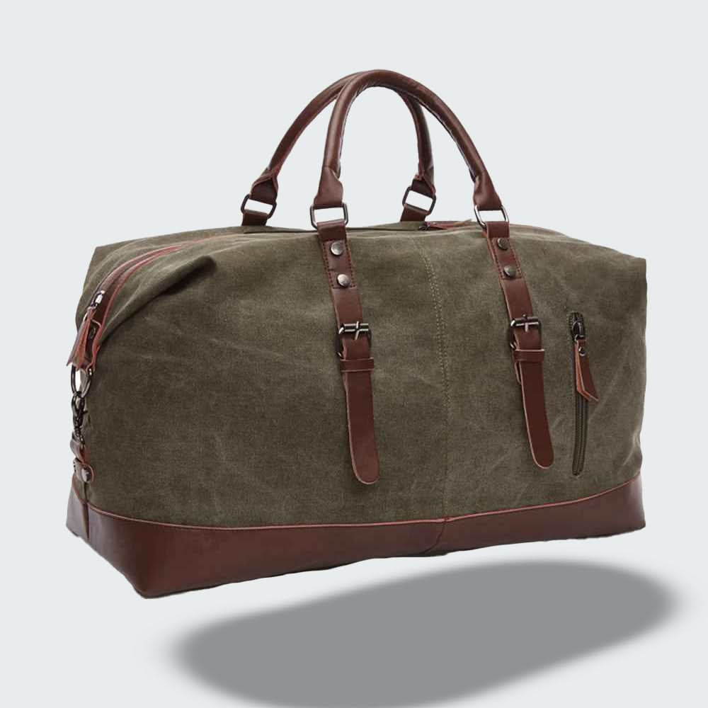 Stylish Leather Travel Duffle Bag 54cm