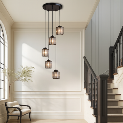 Luxury Crystal Staircase Chandelier - Fesara