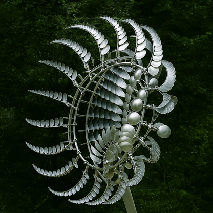 Decorative Outdoor Metal Windmill Garden Spinner - Fesara