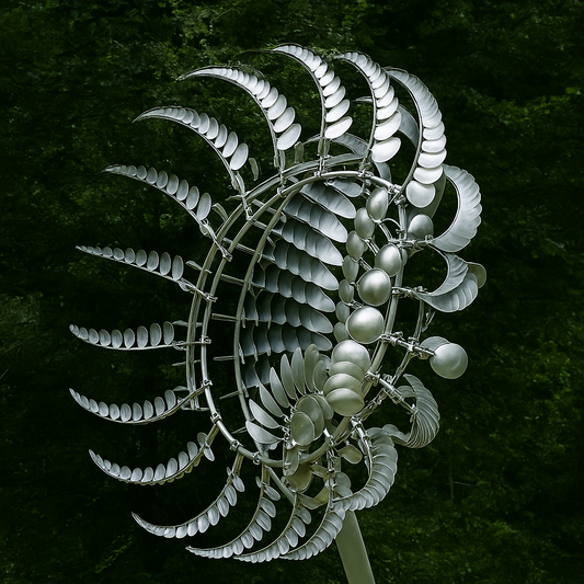 Decorative Outdoor Metal Windmill Garden Spinner - Fesara