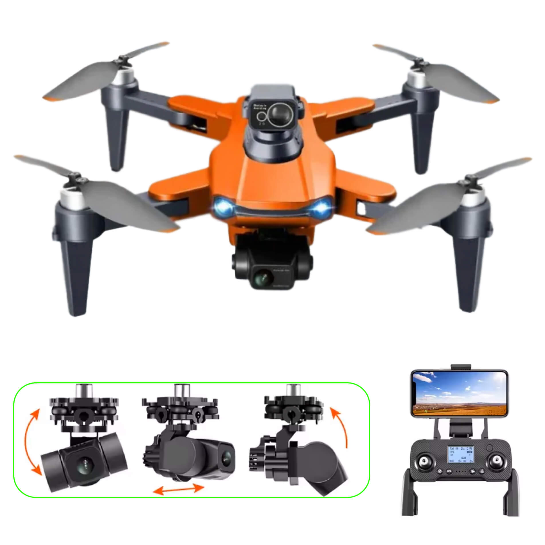 Professional GPS Drone with 8K HD Video Camera - Fesara
