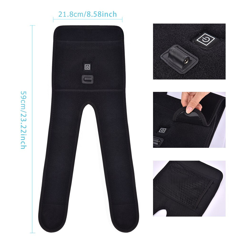 Electric Heated Knee Pad - Advanced Knee Protector with Vibration Massage for Pain Relief-4