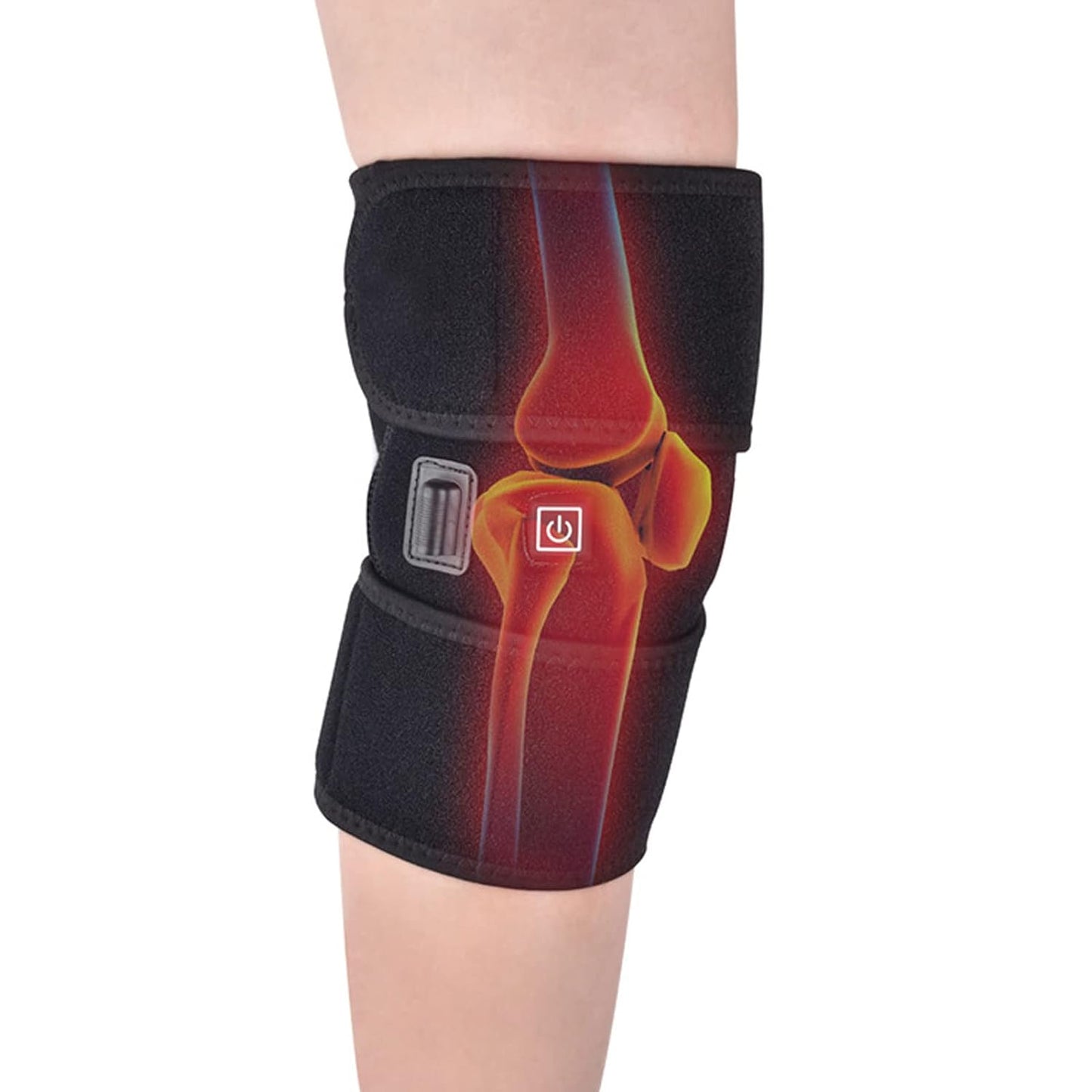 Electric Heated Knee Pad - Advanced Knee Protector with Vibration Massage for Pain Relief-3