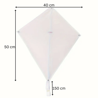 Colorful DIY Kite with Long Tail Canvas