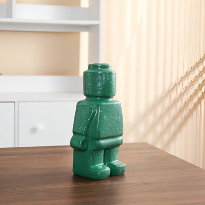 Fun Robot Shaped Ceramic Planter