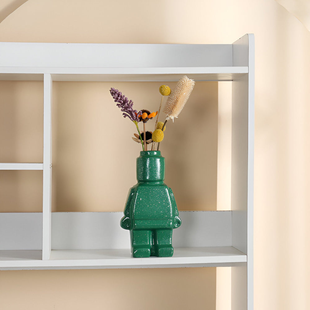 Fun Robot Shaped Ceramic Planter