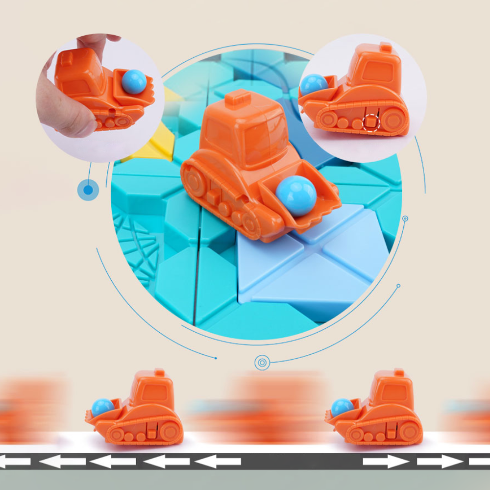 Interactive Wooden Puzzle Board Game