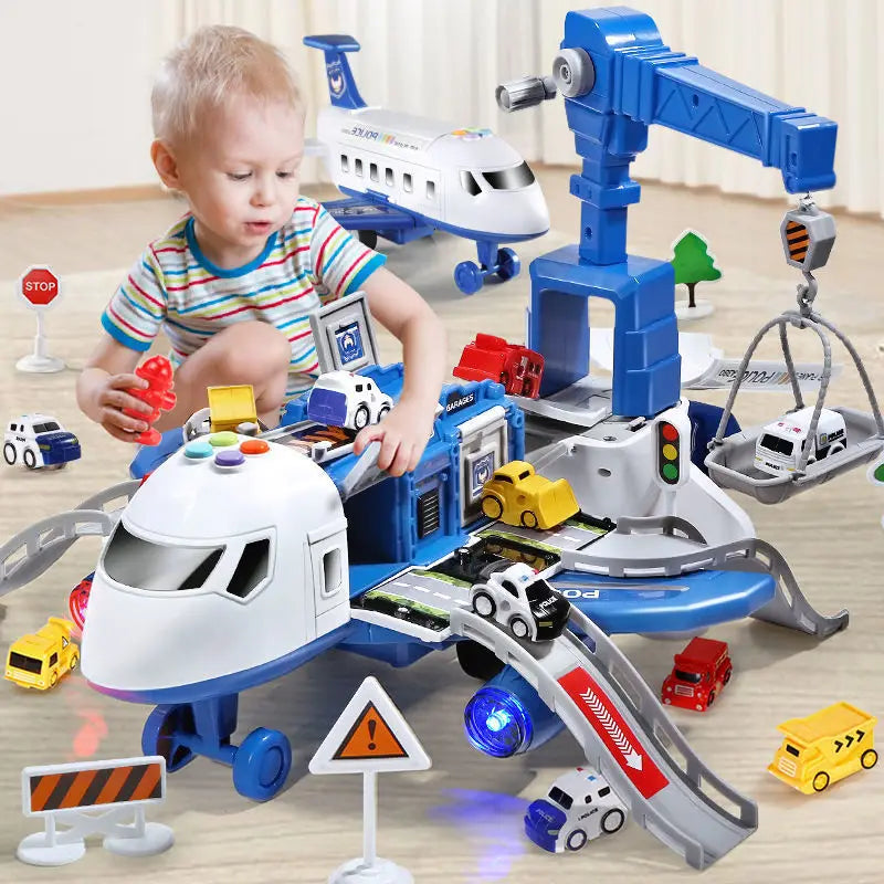 Interactive Aeroplane Toy with Accessories for Kids – Yellow/Blue/Red, Ages 1+ 1