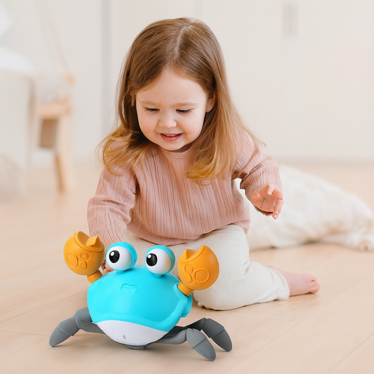Colorful Musical Crab Baby Toy with Lights - Fesara