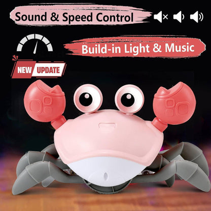 Colorful Musical Crab Baby Toy with Lights