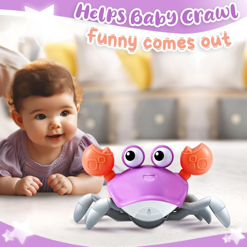 Colorful Musical Crab Baby Toy with Lights