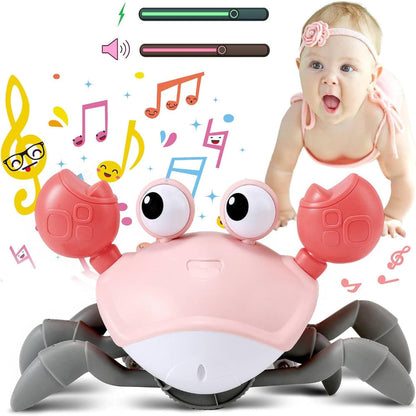 Colorful Musical Crab Baby Toy with Lights