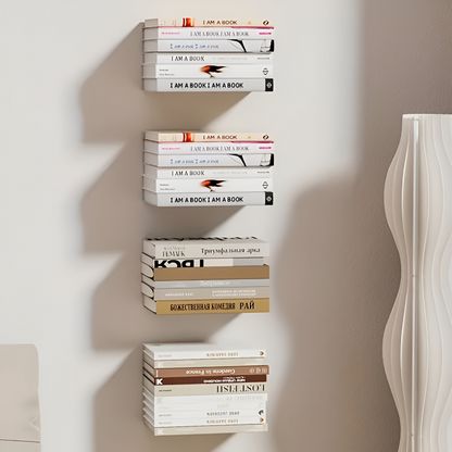 Hidden Wall Mount Book Shelves
