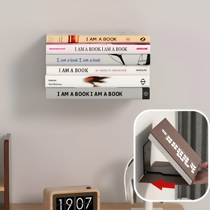 Hidden Wall Mount Book Shelves
