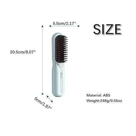 Portable Wireless Hair Straightening Curling Brush
