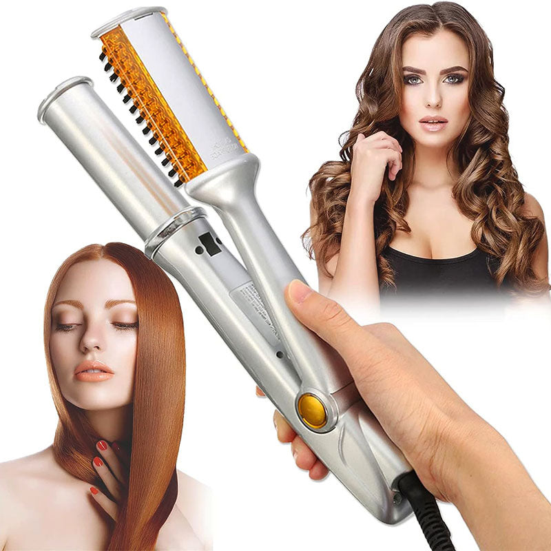 Dual Function Rotating Styling Iron Brush