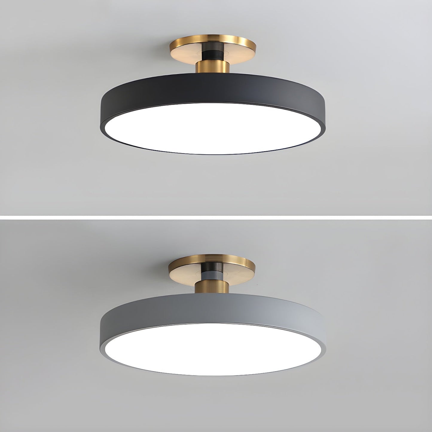 Sleek Circular LED Ceiling Light Fixtures
