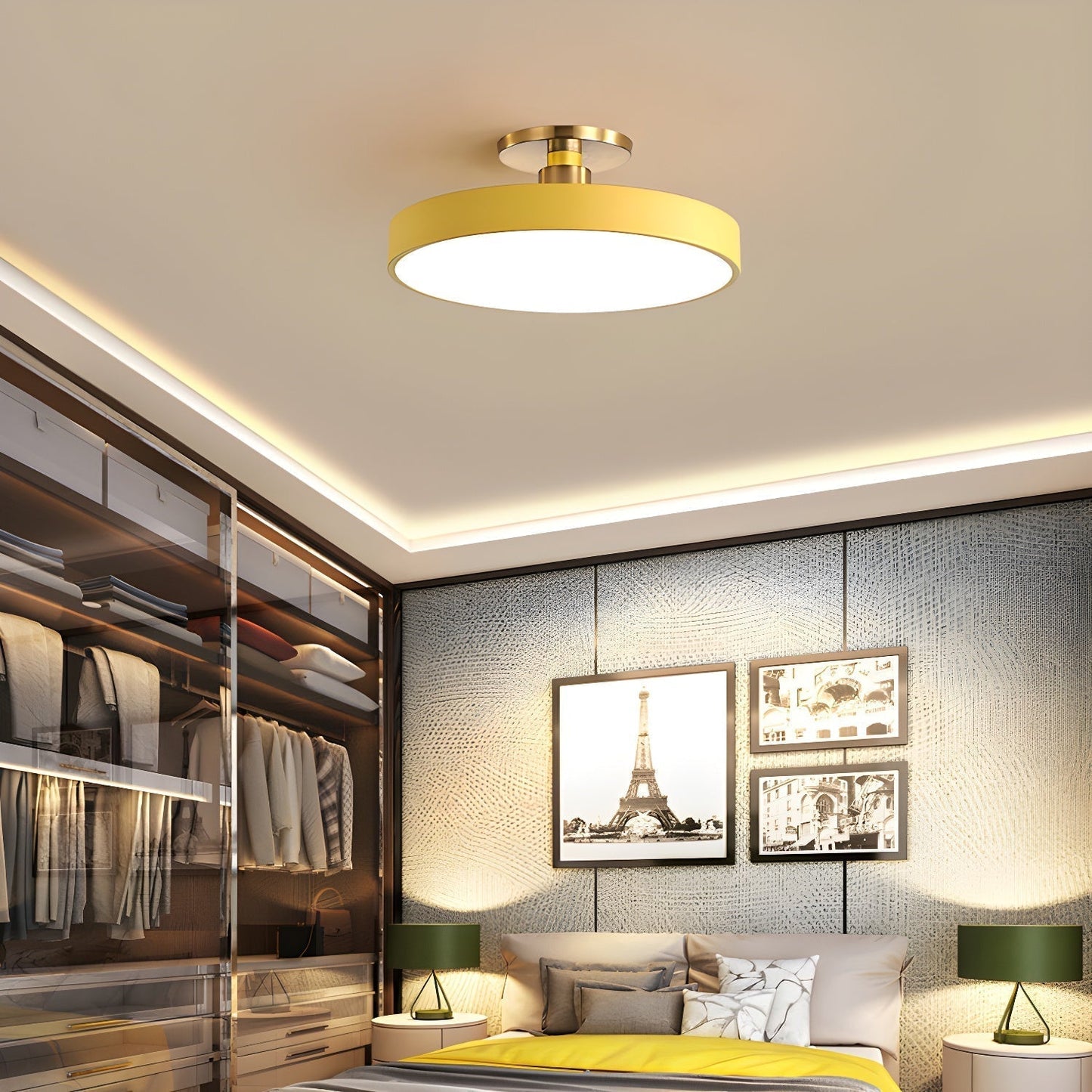 Sleek Circular LED Ceiling Light Fixtures