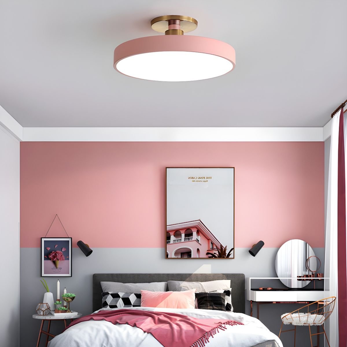 Sleek Circular LED Ceiling Light Fixtures