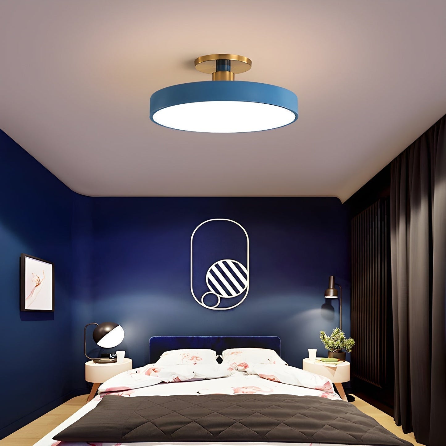 Sleek Circular LED Ceiling Light Fixtures