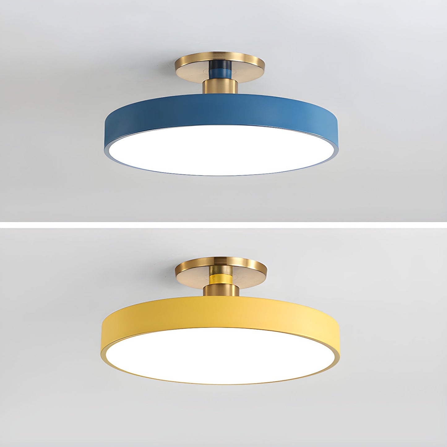 Sleek Circular LED Ceiling Light Fixtures